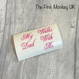 DIY Memorial Wedding Shoe Vinyl Stickers Mum Dad Walks With Me