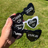 Custom heart shaped sunglasses & vinyls