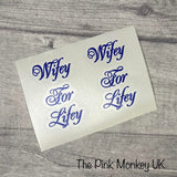 Wifey For Lifey Wedding Shoe Stickers
