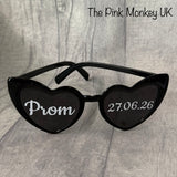 Custom heart shaped sunglasses & vinyls