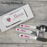 Children's Personalised Cutlery Set