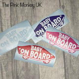 ‘Baby on Board’ for vans & cars skateboard logo vinyl sticker