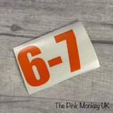 Six Seven Vinyl Sticker 6-7