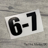 Six Seven Vinyl Sticker 6-7