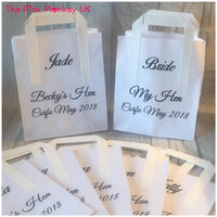 Personalised White Or Kraft Paper Gift Bag (Small)