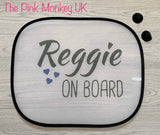Personalised Car Sun Shades (pair)